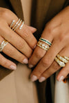 GRACE EMERALD BAND RING
