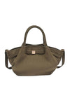 ALMOST PERFECT FAUX SUEDE MINI BAG - OLIVE