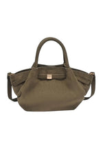 ALMOST PERFECT FAUX SUEDE MINI BAG - OLIVE