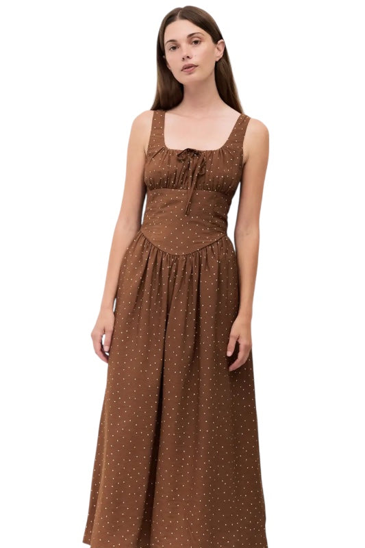 ALEXIS POLKA DOT MAXI DRESS