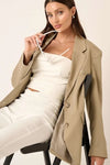 HIGH STANDARDS OVERSIZED BLAZER - OLIVE