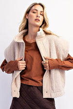DREAM BIG OVERSIZED SHERPA VEST