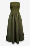 STORM POCKETED STRAPLESS MAXI DRESS