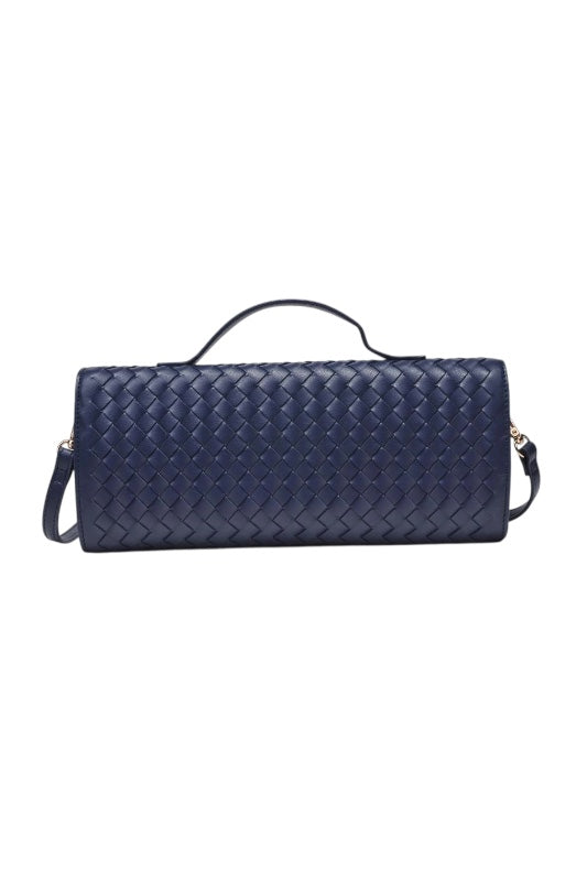NEVER LET GO WOVEN BAG - NAVY