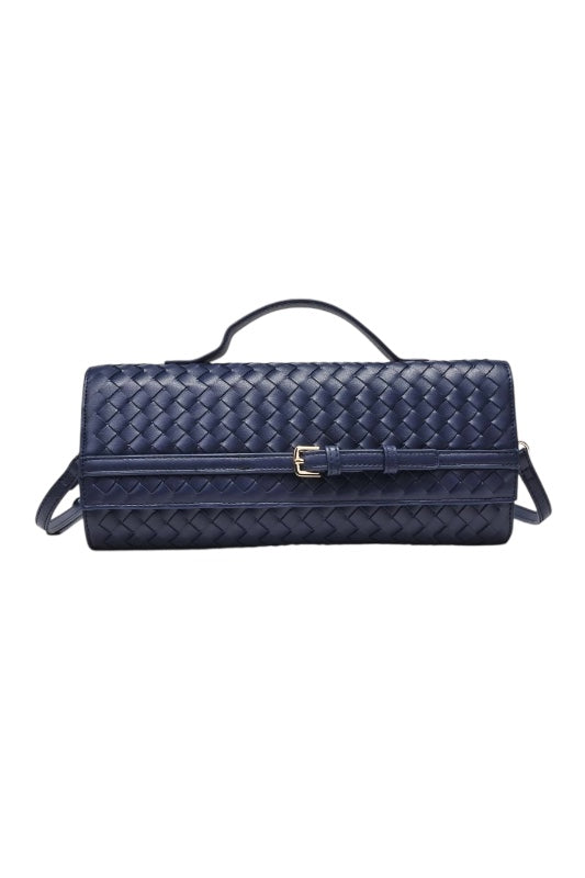 NEVER LET GO WOVEN BAG - NAVY