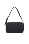 RAE FAUX SUEDE WOVEN SHOULDER BAG