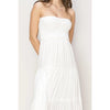 LOVE IS BLIND STRAPLESS MAXI DRESS - OFF WHITE