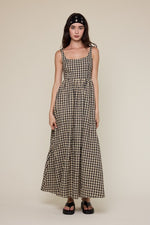 MIA CHECKERED MAXI DRESS