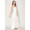 LOVE IS BLIND STRAPLESS MAXI DRESS - OFF WHITE
