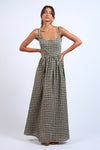 SOHO CHECKERED MAXI DRESS