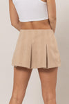 PERFECT EXAMPLE HERRINGBONE PLEATED SKORT