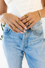 GOING FOR GOLD STACKABLE RING SET
